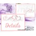 Hearts Wedding Details card,Coral Hearts Wedding details card,(018w)